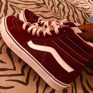 Burgundy Hightop Vans